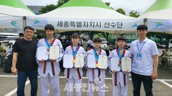 제51회 전국소년체전 세종시 선수단 총 10개 메달 획득